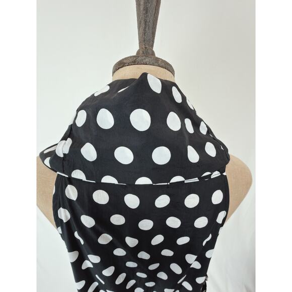 JASON / Comfy USA 2X Black and White Dress Polka Dot BOUTIQUE 2X #0083 - Picture 8 of 11